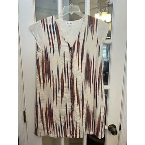 THML Mini Dress M Medium Geo Geometric‎ Boho Print Short Sleeves.      T